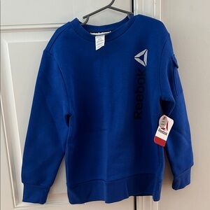New with tags Reebok Royal Blue Crewneck size 6-7